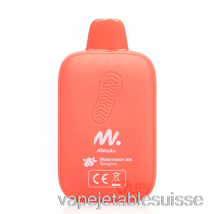 Vape Suisse Metaku Moonwalk 9000 Glace Pastèque Jetable